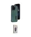 ieg™ iPhone 15 Pro Max Kılıf Yörünge Işık Serisi - Siyah Bilvis 3D Cam Ekran Koruyucu