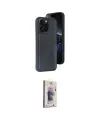 ieg™ iPhone 15 Pro Max Kılıf Yörünge Işık Serisi - Siyah Bilvis 3D Cam Ekran Koruyucu