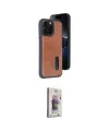 ieg™ iPhone 15 Pro Max Kılıf Yörünge Işık Serisi - Siyah Bilvis 3D Cam Ekran Koruyucu