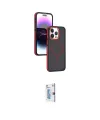 ieg™ iPhone 15 Pro Max Kılıf Yörünge Klasik - Siyah Bilvis 0.18mm Plus Cam Ekran Koruyucu
