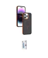 ieg™ iPhone 15 Pro Max Kılıf Yörünge Klasik - Siyah Bilvis 0.18mm Plus Cam Ekran Koruyucu