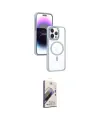 ieg™ iPhone 15 Pro Max Kılıf Yörünge Klasik - Siyah Bilvis 3D Mat Cam Ekran Koruyucu