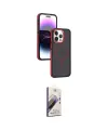 ieg™ iPhone 15 Pro Max Kılıf Yörünge Klasik - Siyah Bilvis 3D Mat Cam Ekran Koruyucu