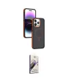 ieg™ iPhone 15 Pro Max Kılıf Yörünge Klasik - Siyah Bilvis 3D Mat Cam Ekran Koruyucu