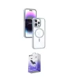 ieg™ iPhone 15 Pro Max Kılıf Yörünge Klasik - Siyah Bilvis 5in1 5D Magic Hayalet Cam Ekran Koruyucu