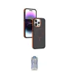 ieg™ iPhone 15 Pro Max Kılıf Yörünge Klasik - Siyah Joko Magic 5D Cam