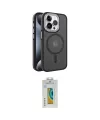 ieg™ iPhone 15 Pro Max Kılıf Yörünge Klasik - Siyah Polymer Nano Ekran Koruyucu