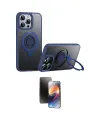 ieg™ iPhone 15 Pro Max Kılıf Zirve Çizgi Prime - Siyah 3D Antistatik Mat Seramik Nano Ekran Koruyucu