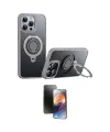 ieg™ iPhone 15 Pro Max Kılıf Zirve Çizgi Prime - Siyah 3D Antistatik Mat Seramik Nano Ekran Koruyucu