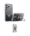 ieg™ iPhone 15 Pro Max Kılıf Zirve Çizgi Prime - Siyah Bilvis 3D Cam Ekran Koruyucu