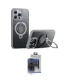 ieg™ iPhone 15 Pro Max Kılıf Zirve Çizgi Prime - Siyah Vanessa Magic Cam