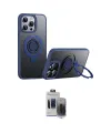 ieg™ iPhone 15 Pro Max Kılıf Zirve Çizgi Prime - Siyah Vanessa Magic Hayalet Cam