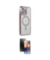 ieg™ iPhone 15 Pro Max Kılıf Zirve Doku Prime - Siyah 3D Antistatik Mat Seramik Nano Ekran Koruyucu