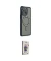 ieg™ iPhone 15 Pro Max Kılıf Zirve Doku Prime - Siyah Bilvis 3D Cam Ekran Koruyucu