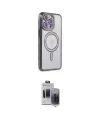 ieg™ iPhone 15 Pro Max Kılıf Zirve Doku Prime - Siyah Vanessa Magic Hayalet Cam