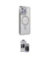 ieg™ iPhone 15 Pro Max Kılıf Zirve Doku Prime - Siyah Vanessa Magic Hayalet Cam