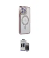 ieg™ iPhone 15 Pro Max Kılıf Zirve Doku Prime - Siyah Vanessa Magic Hayalet Cam