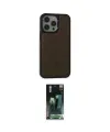 ieg™ iPhone 15 Pro Max Kılıf Zirve Işık Serisi - Siyah 360 Mat Full Body Arka Koruyucu
