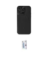 ieg™ iPhone 15 Pro Max Kılıf Zirve Işık Serisi - Siyah Bilvis 0.18mm Plus Cam Ekran Koruyucu