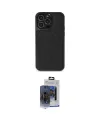 ieg™ iPhone 15 Pro Max Kılıf Zirve Işık Serisi - Siyah Vanessa Magic Cam