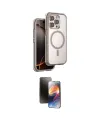 ieg™ iPhone 15 Pro Max Kılıf Zirve Klasik Prime - Siyah 3D Antistatik Mat Seramik Nano Ekran Koruyucu