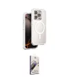 ieg™ iPhone 15 Pro Max Kılıf Zirve Klasik Prime - Siyah Bilvis 3D Mat Cam Ekran Koruyucu