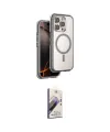 ieg™ iPhone 15 Pro Max Kılıf Zirve Klasik Prime - Siyah Bilvis 3D Mat Cam Ekran Koruyucu