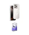 ieg™ iPhone 15 Pro Max Kılıf Zirve Klasik Prime - Siyah Bilvis 5in1 5D Magic Hayalet Cam Ekran Koruyucu