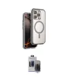 ieg™ iPhone 15 Pro Max Kılıf Zirve Klasik Prime - Siyah Vanessa Magic Hayalet Cam