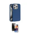 ieg™ iPhone 15 Pro Max Kılıf Zirve Modern Prime - Siyah 3D Antistatik Mat Seramik Nano Ekran Koruyucu
