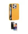 ieg™ iPhone 15 Pro Max Kılıf Zirve Modern Prime - Siyah 3D Antistatik Mat Seramik Nano Ekran Koruyucu