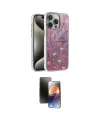 ieg™ iPhone 15 Pro Max Kılıf Zirve Modern Prime - Siyah 3D Antistatik Mat Seramik Nano Ekran Koruyucu