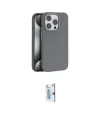 ieg™ iPhone 15 Pro Max Kılıf Zirve Modern Prime - Siyah Bilvis 0.18mm Plus Cam Ekran Koruyucu