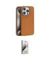 ieg™ iPhone 15 Pro Max Kılıf Zirve Modern Prime - Siyah Bilvis 3D Mat Cam Ekran Koruyucu