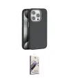 ieg™ iPhone 15 Pro Max Kılıf Zirve Modern Prime - Siyah Bilvis 3D Mat Cam Ekran Koruyucu
