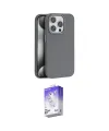 ieg™ iPhone 15 Pro Max Kılıf Zirve Modern Prime - Siyah Bilvis 5in1 3D Magic Cam Ekran Koruyucu