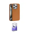 ieg™ iPhone 15 Pro Max Kılıf Zirve Modern Prime - Siyah Bilvis 5in1 5D Magic Hayalet Cam Ekran Koruyucu