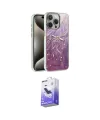 ieg™ iPhone 15 Pro Max Kılıf Zirve Modern Prime - Siyah Bilvis 5in1 5D Magic Hayalet Cam Ekran Koruyucu