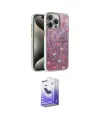 ieg™ iPhone 15 Pro Max Kılıf Zirve Modern Prime - Siyah Bilvis 5in1 5D Magic Hayalet Cam Ekran Koruyucu