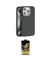 ieg™ iPhone 15 Pro Max Kılıf Zirve Modern Prime - Siyah Buffer Cam Ekran Koruyucu