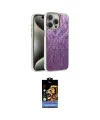 ieg™ iPhone 15 Pro Max Kılıf Zirve Modern Prime - Siyah Buffer Hayalet Cam Ekran Koruyucu