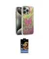 ieg™ iPhone 15 Pro Max Kılıf Zirve Modern Prime - Siyah Buffer Hayalet Cam Ekran Koruyucu
