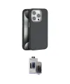 ieg™ iPhone 15 Pro Max Kılıf Zirve Modern Prime - Siyah Vanessa Magic Hayalet Cam