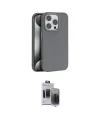 ieg™ iPhone 15 Pro Max Kılıf Zirve Modern Prime - Siyah Vanessa Magic Hayalet Cam