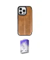 ieg™ iPhone 15 Pro Max Kılıf Zirve Yansıma Serisi - Siyah Bilvis 5in1 3D Magic Cam Ekran Koruyucu