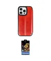 ieg™ iPhone 15 Pro Max Kılıf Zirve Yansıma Serisi - Siyah Buffer Hayalet Cam Ekran Koruyucu