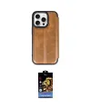 ieg™ iPhone 15 Pro Max Kılıf Zirve Yansıma Serisi - Siyah Buffer Hayalet Cam Ekran Koruyucu
