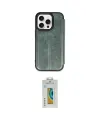 ieg™ iPhone 15 Pro Max Kılıf Zirve Yansıma Serisi - Siyah Polymer Nano Ekran Koruyucu