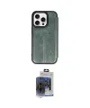 ieg™ iPhone 15 Pro Max Kılıf Zirve Yansıma Serisi - Siyah Vanessa Magic Cam