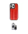 ieg™ iPhone 15 Pro Max Kılıf Zirve Yansıma Serisi - Siyah Vanessa Magic Hayalet Cam